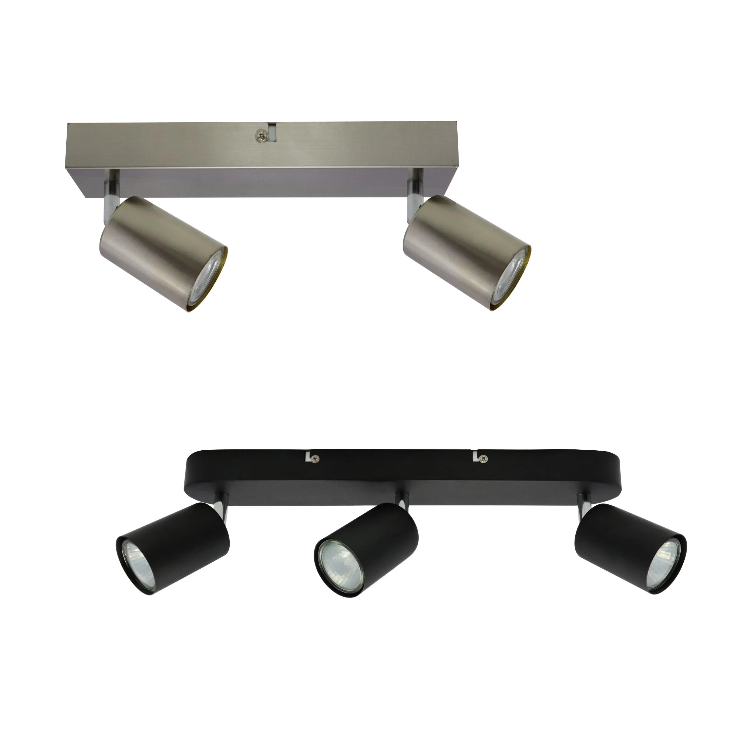 How Bright New Design Ceiling Track Adjustable Surface Mounted LED Light Black White Wall Modern GU10 Spotlight Fixture