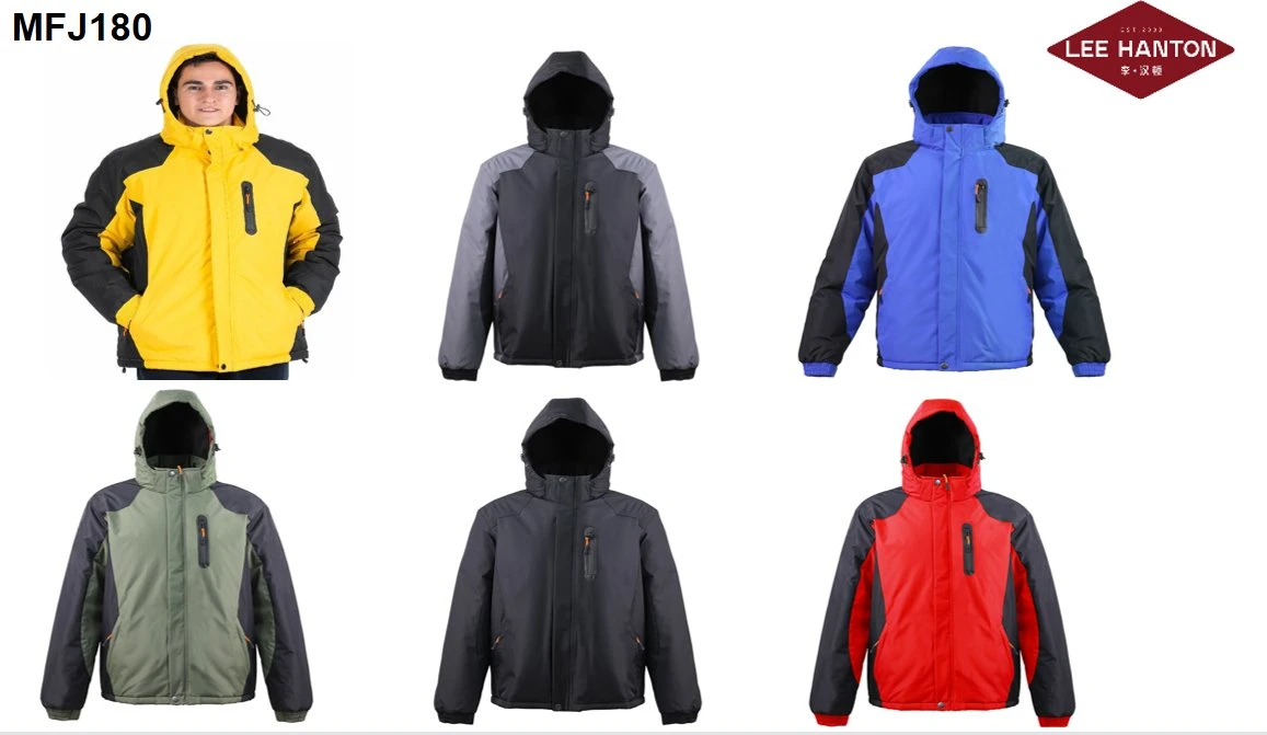 Invierno cálido y cómodo Classic PVC cortaviento Abrigo Windbreaker Wholesale/Supplier Ropa de chaqueta de nylon de color sólido