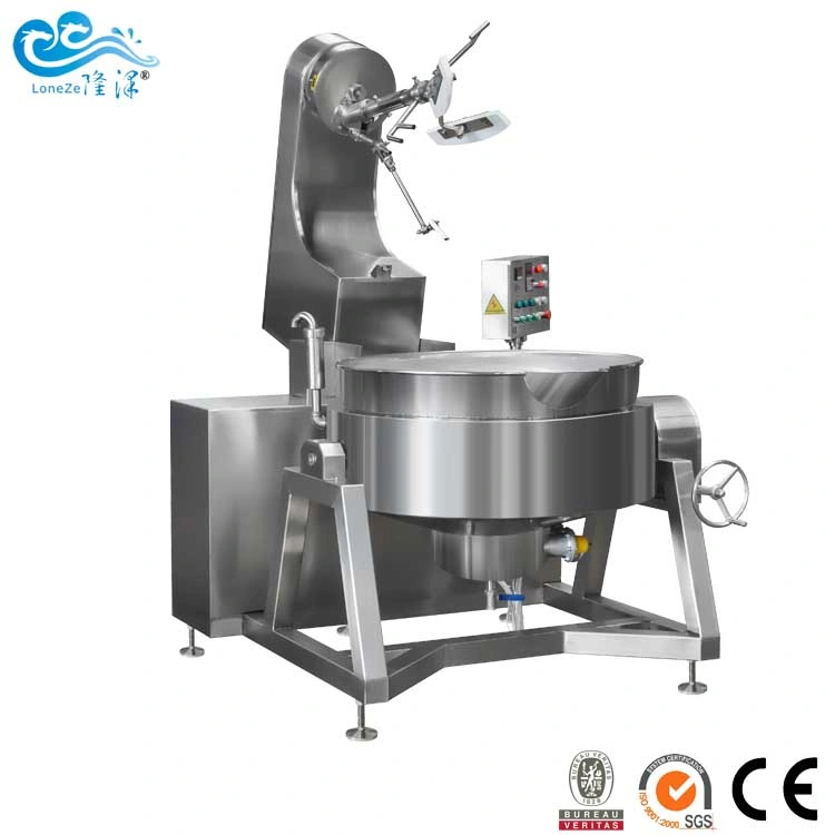 China proveedor automático Industrial de gas de cocina de acero inoxidable 304 de la máquina de mezcla de salsa de caramelo aprobado por el certificado CE
