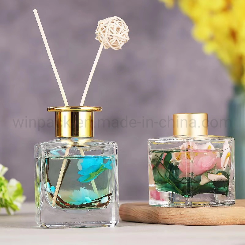 100ml 250ml 350ml Round Shape Glass Bottle for Home Decoation Cosmetic Packaging