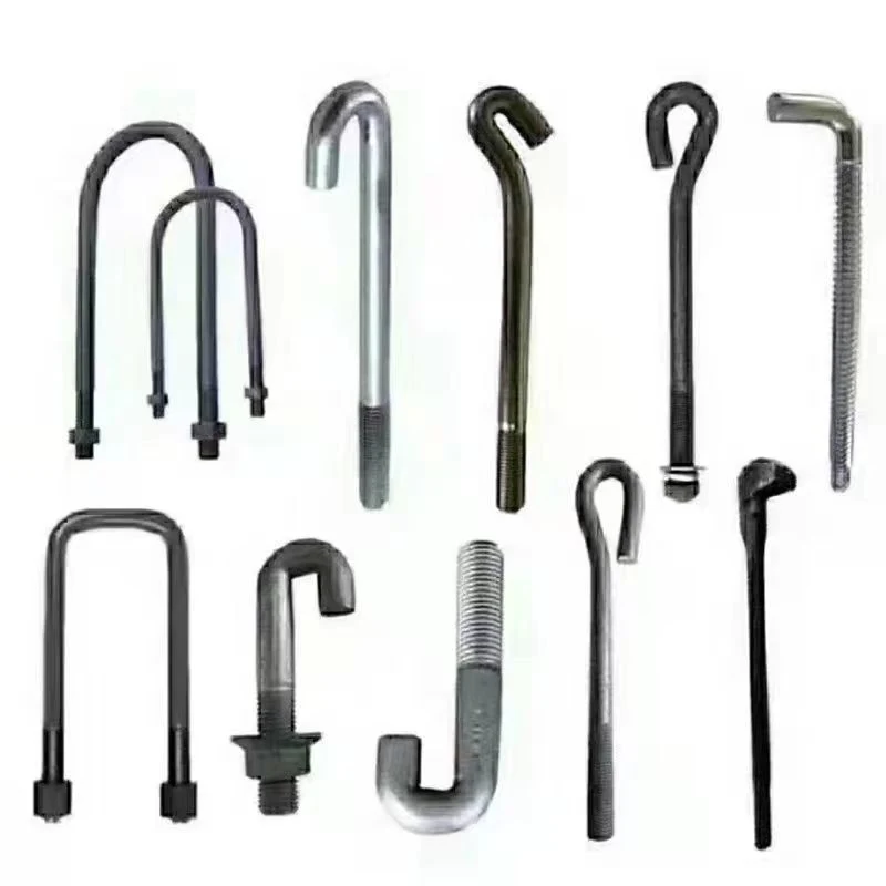 Galvanized Hot-DIP Galvanized Carbon Steel Stainless Steel Bolts, Anchor Bolts, L-Shaped Feet, J-Shaped Feet, Steel Plate Feet, Umbrella Feet, All Specification