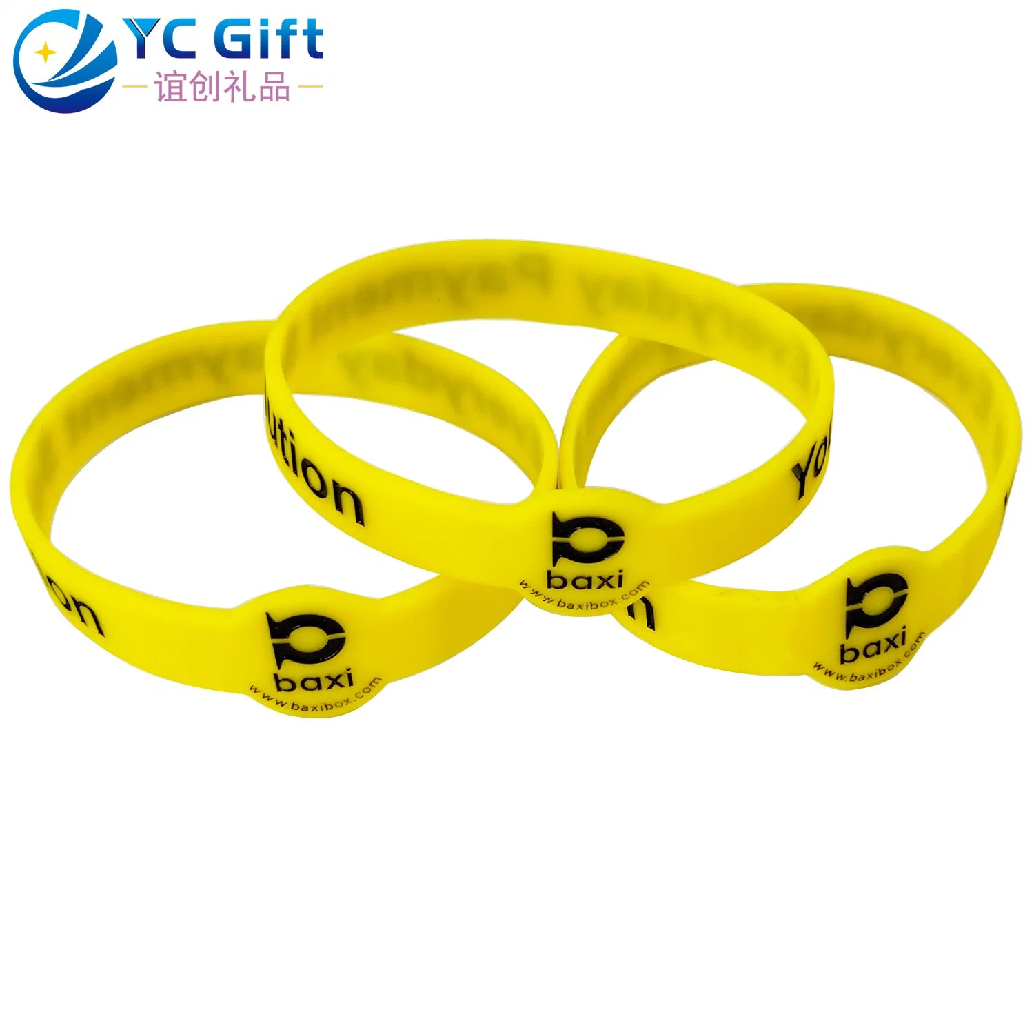 China Wholesale/Supplier Custom Eco-Friendly Fashion Art Crafts Sport Souvenir Silicone Wristband Company Activity Promotional Gift Bracelets with Free Design (WB01)