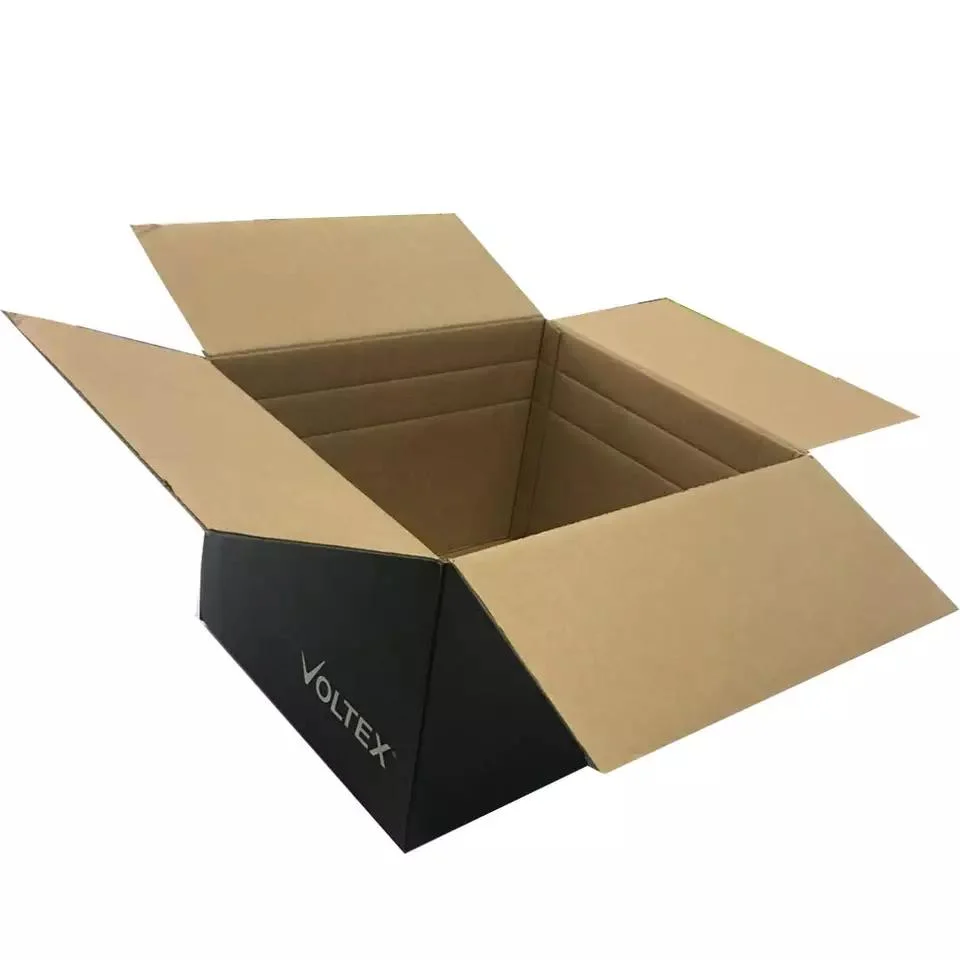 Kraft Paper Corrugated Carton Packaging Custom Logo Printing