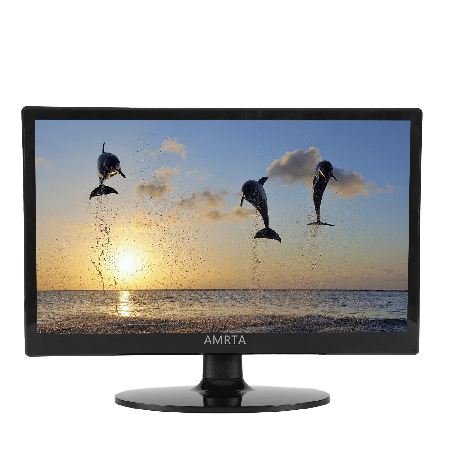 15.4 Inch Computer Monitor Black Flat Square TFT Screen LED LCD Display Work Study Design PC Monitor