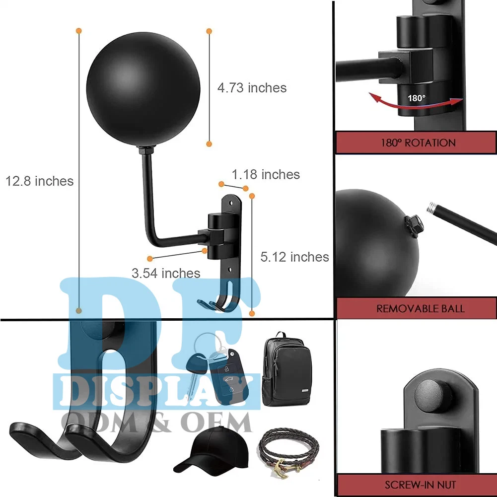 Accesorios de moto CASCO CASCO, titular de la percha de Pared Rack gancho para abrigos, sombreros, gorros