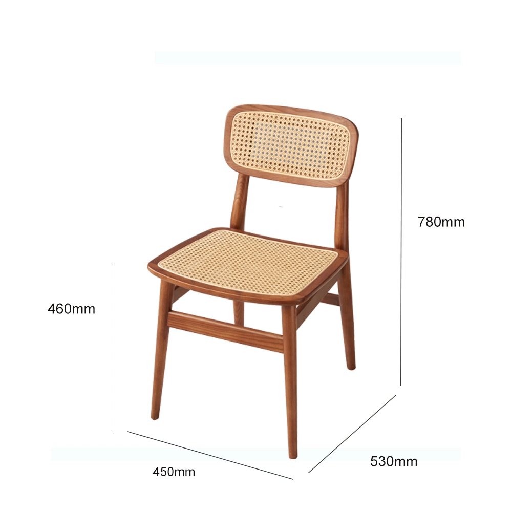 Vente en gros durable avec confortable en bois rotin café ensemble de salle à manger pour Restaurant