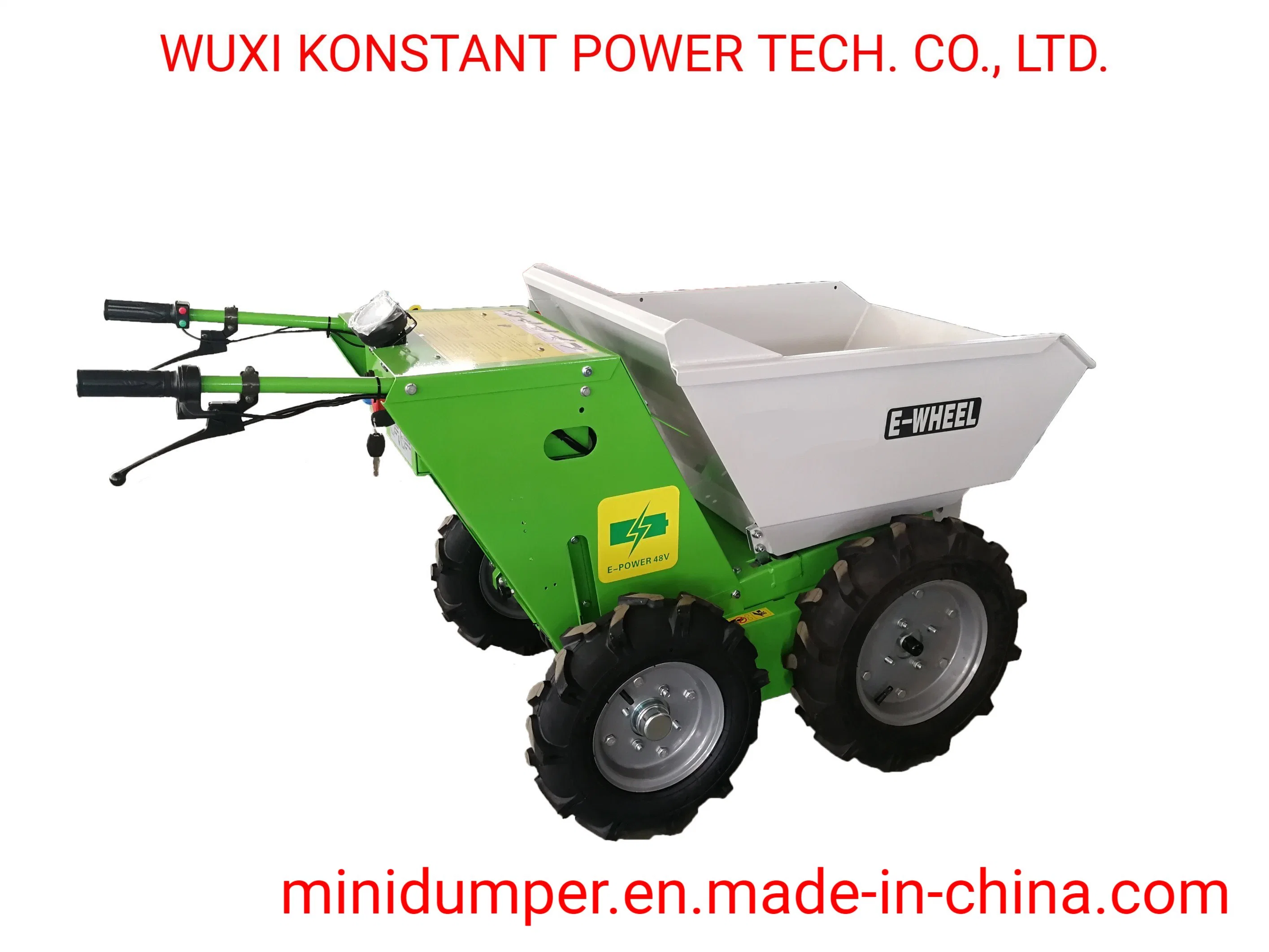 Electric Mini Dumper Kt-MD300e 300kg Loading for Building Construction Use