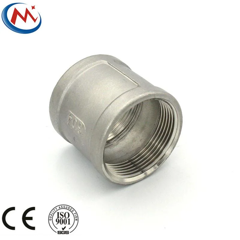 304 316 Stainless Steel Investment Casting Thread Pipe Fitting Socket Banded