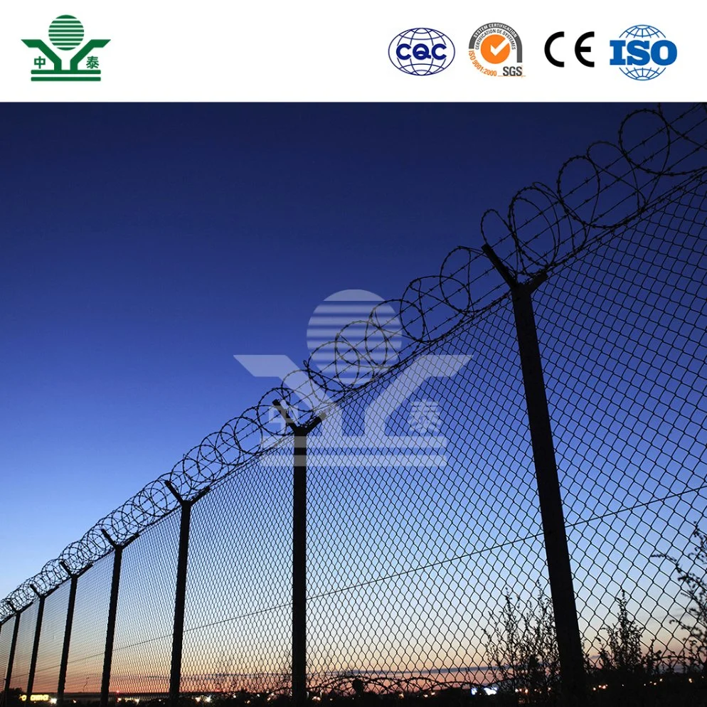 Zhongtai Anti Rust arame farpado China Fabricação 18 polegadas Fio de arame de arame de diâmetro de bobina utilizado para vedação de segurança