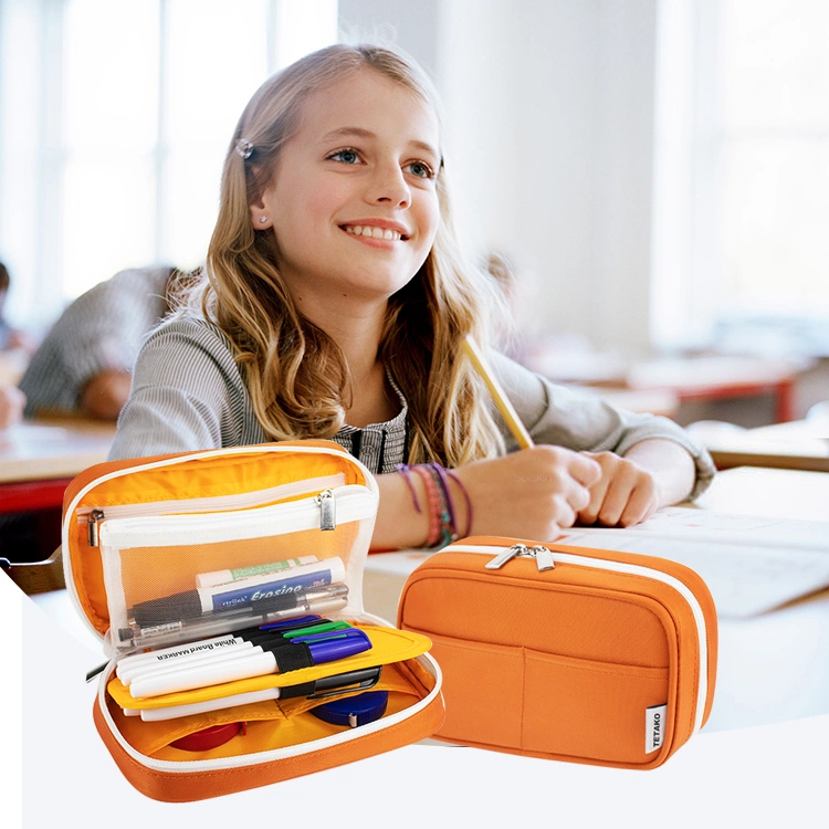 Multifunctional Stationery Bag Kids School Pencil_Case_For_School Pen Bags Zipper Pencil Pouch