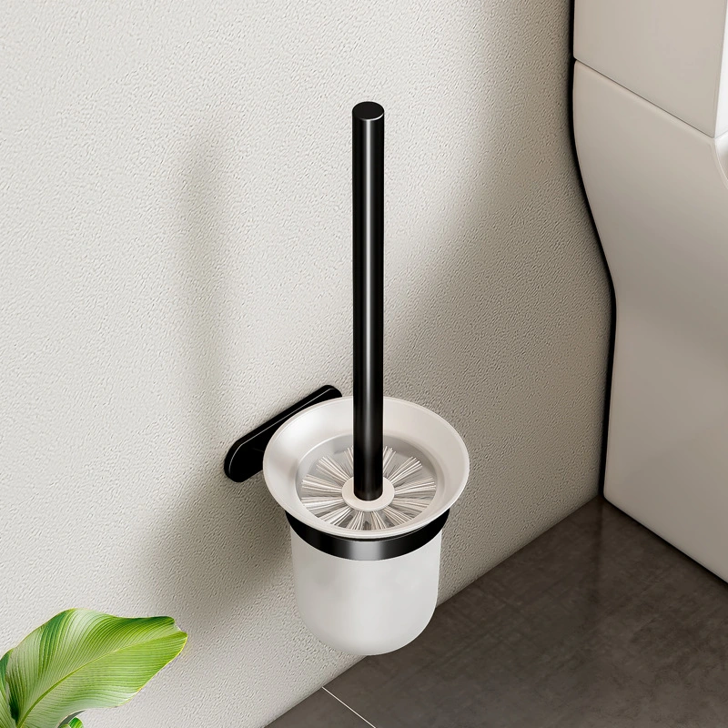 Non Perforated Toilet Brush Rack Wall Mounted