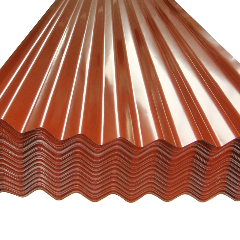 0,30mm 0,40mm 0,50mm Stahl Zincalume Sheet Farbe beschichtet Verzinkte Stahl Dachziegel, RAL7016 1003 1023 Zincanneal Dachblech für Haus Abdeckung