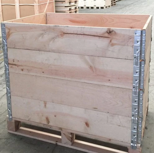 Caixa de madeira com dobradiça forte para cercar palete de tapume de colarinho de madeira.