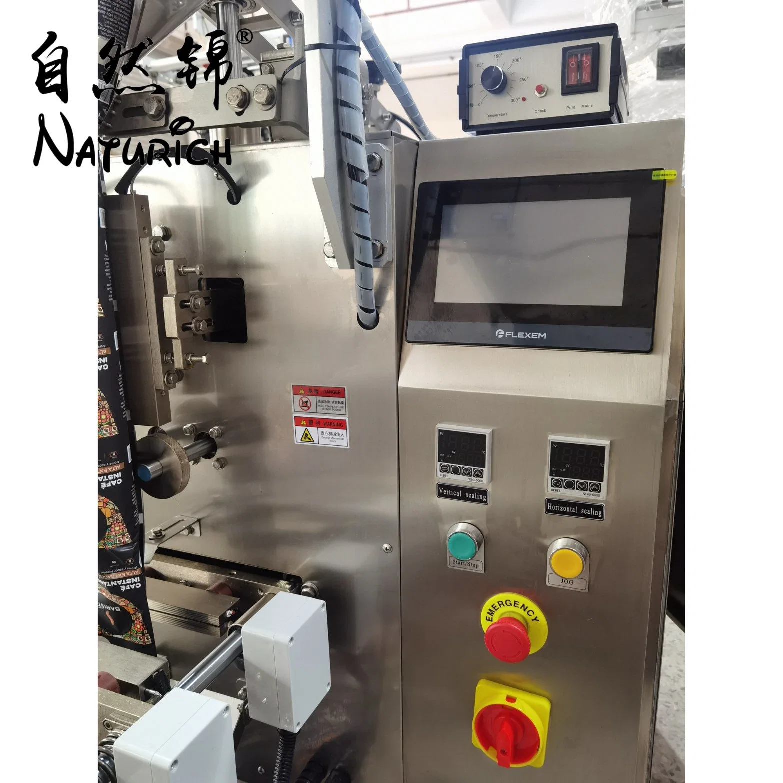 Automatic Vertical Form Fill Seal 10-1000g Grain Packing Pouch Packing Machine