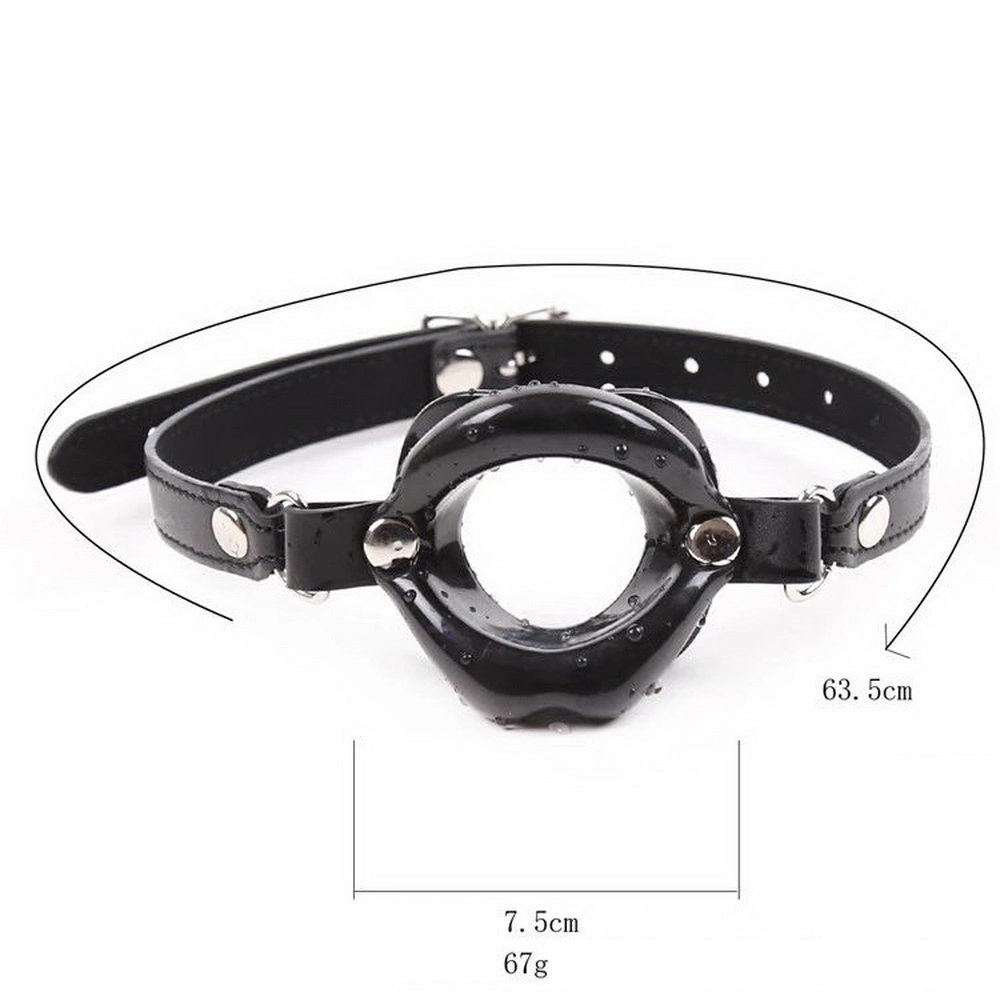 Mogloves Leather Bondage Gag Fetish Ddsm Lip Ring Fetish Supplies Couples Flirt Toys