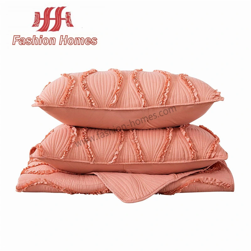 Microfiber Quality with Ruffles Cushion Cover for Display