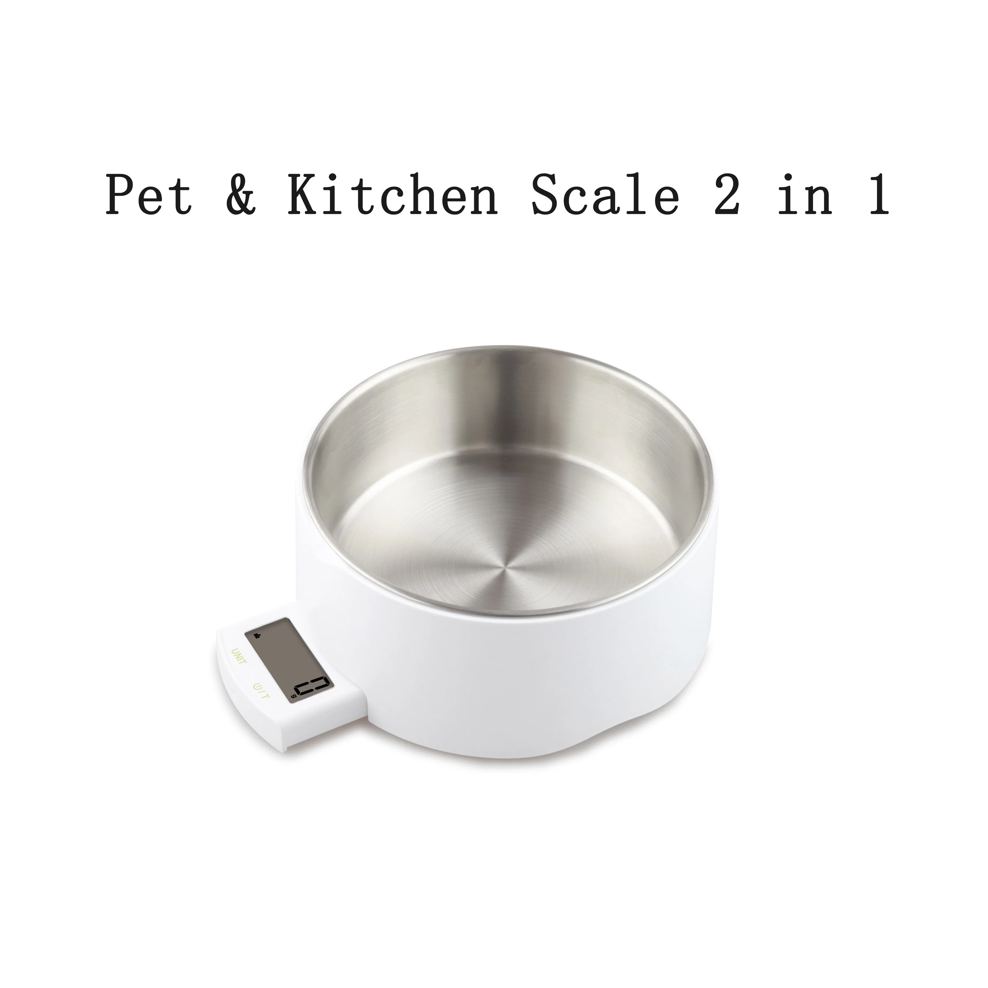 Customized Stainless Steel Cat Dog Feeding Bowl Pet Food Scale