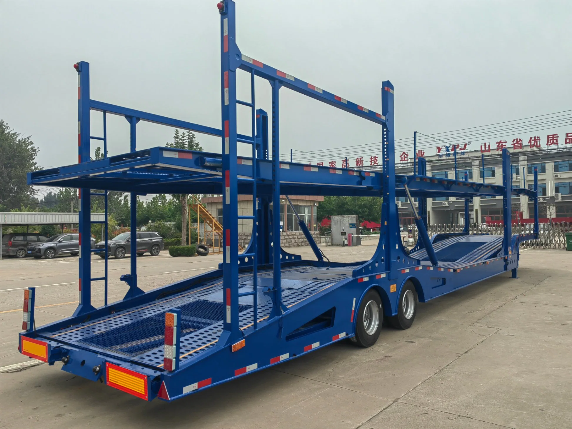 Ottc Certification Can Be Provided New Double Deck Car Carrier Car Transport Lowbed Semi Trailer