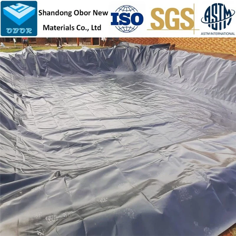 0.5mm/0.75mm/1.0mm/1.5mm/2.0mm ASTM Impermeable Waterproof HDPE Geomembrane for Dam/Landfill/Lake/Biogas/Mining/Fish/Shrimp Farm Pond Liner Manufacturer Price