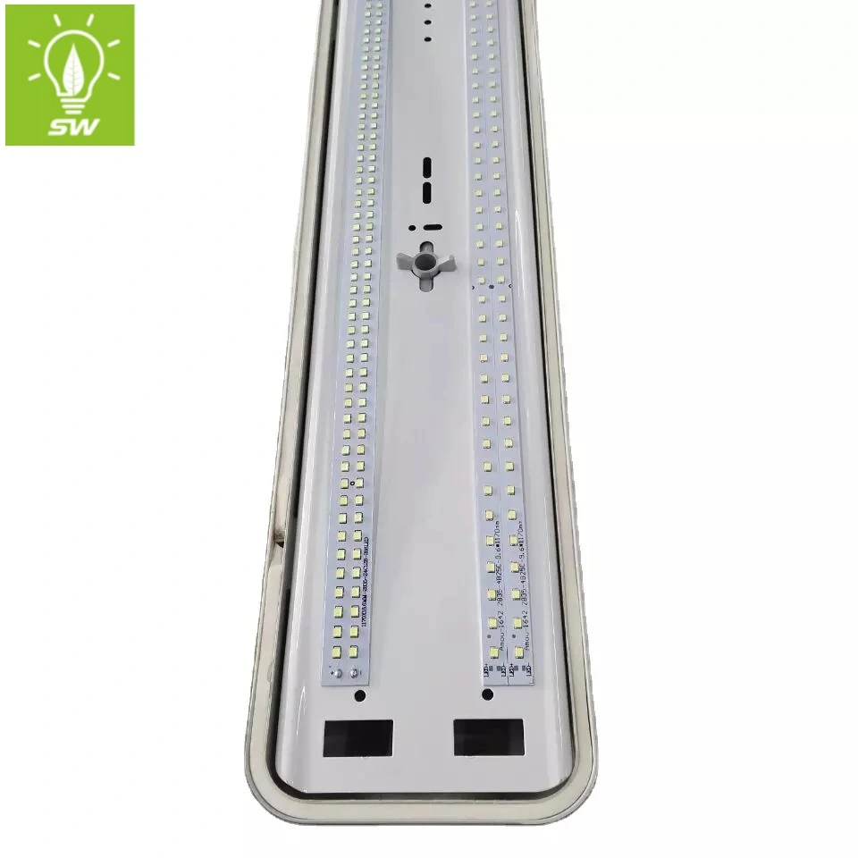 2X36W Lâmpada de Túnel 600mm 1200 mm 1500mm Lâmpada do tubo de Luz Fluorescente luz vapores Tri-Proof IP65 para luz fluorescente Luminária LED 2X18W