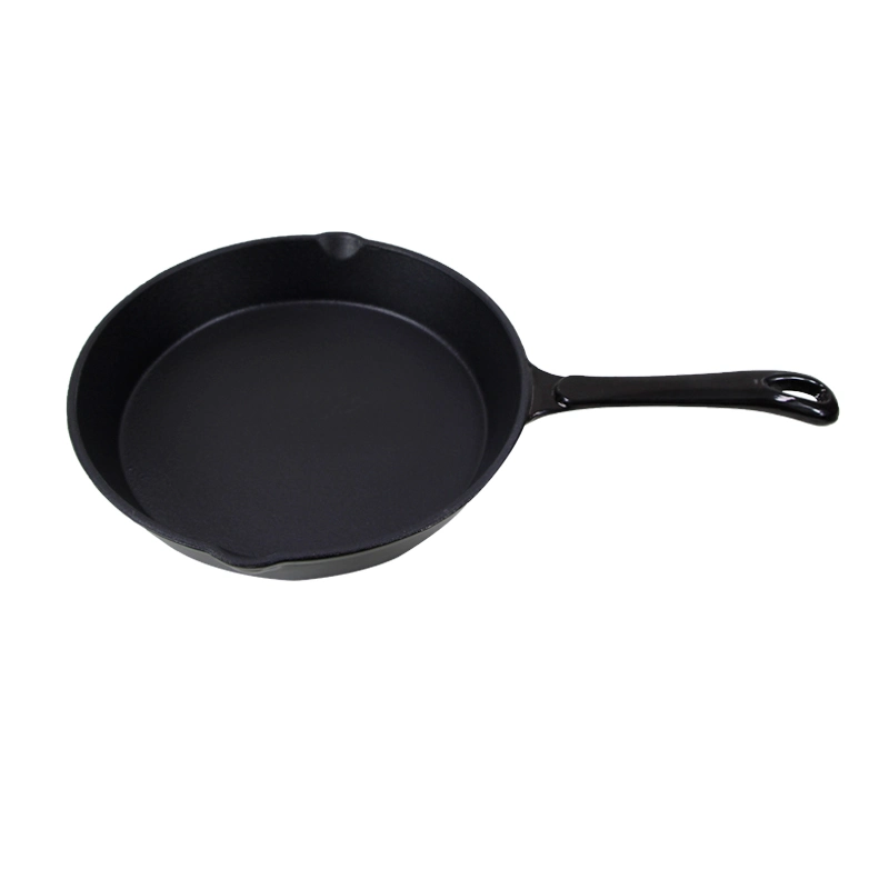 BSCI, LFGB, FDA Approved Preseasoning 15/20/25.4cm Cast Iron Frypan Chef Pan Plate Skillet