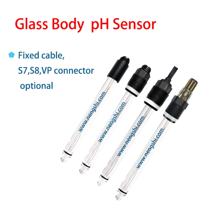 High quality/High cost performance  Online Industrial Refillable pH Sensor pH Electrode 0-14pH