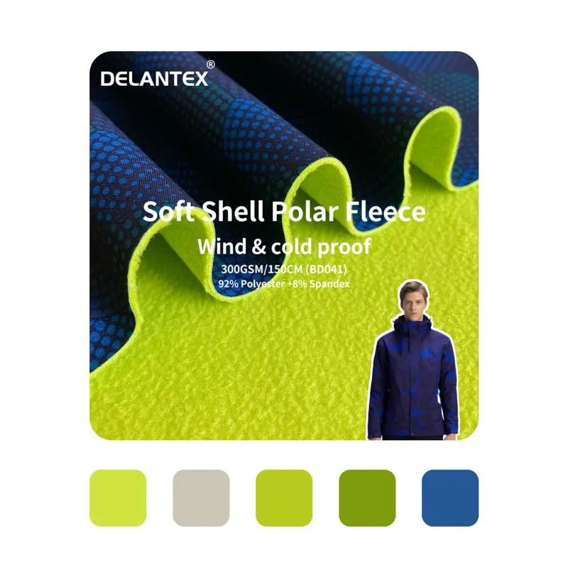 Soft Shell 3 Layers Waterproof Windproof Softshell Laminated TPU Membrane Mechanical Stretch Fabric