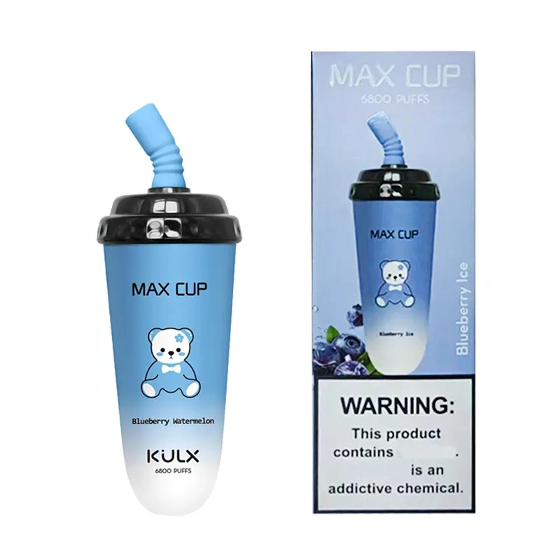 Original Kulx Milk Cup Tea Disposable/Chargeable Vape Device 6800 Puffs Max Electronic Cigarette Vape Pen Starter Kit Rechargeable Vapes