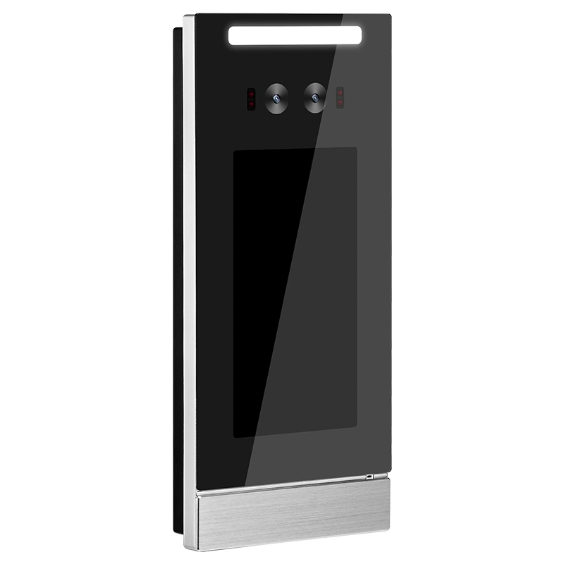 Plastic Case 5 Inch Face Recognition Authentication Access Control Temperature Camera System