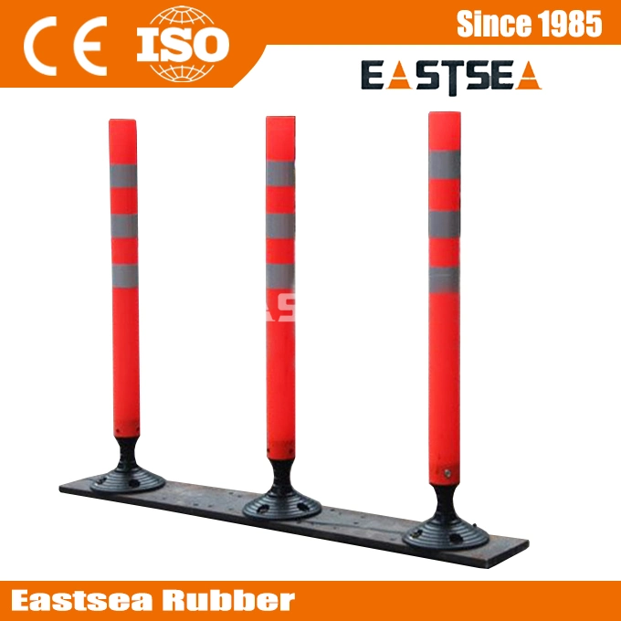 Orange Warning Springback Delineator Post with Round Base