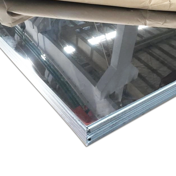 AISI 304 Super laminés à froid en acier inoxydable Miroir feuille avec film PVC protégés