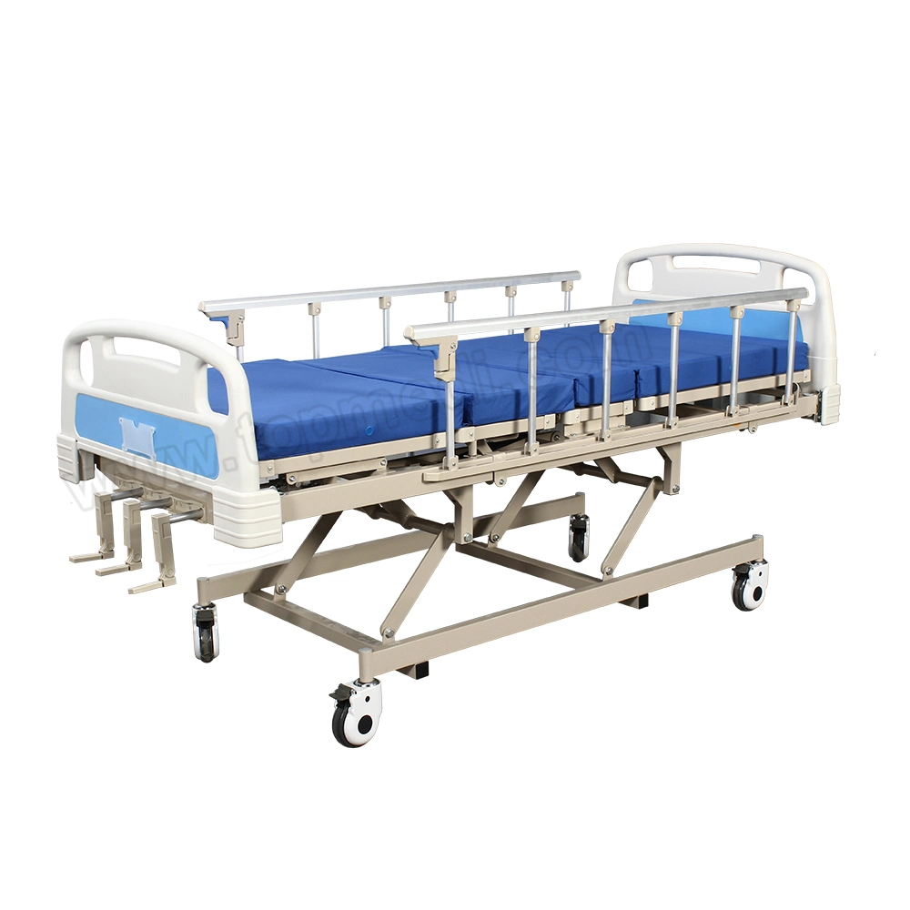 Aluminio Guardrails ajustable tres funciones 3 Corks cama manual de hospital