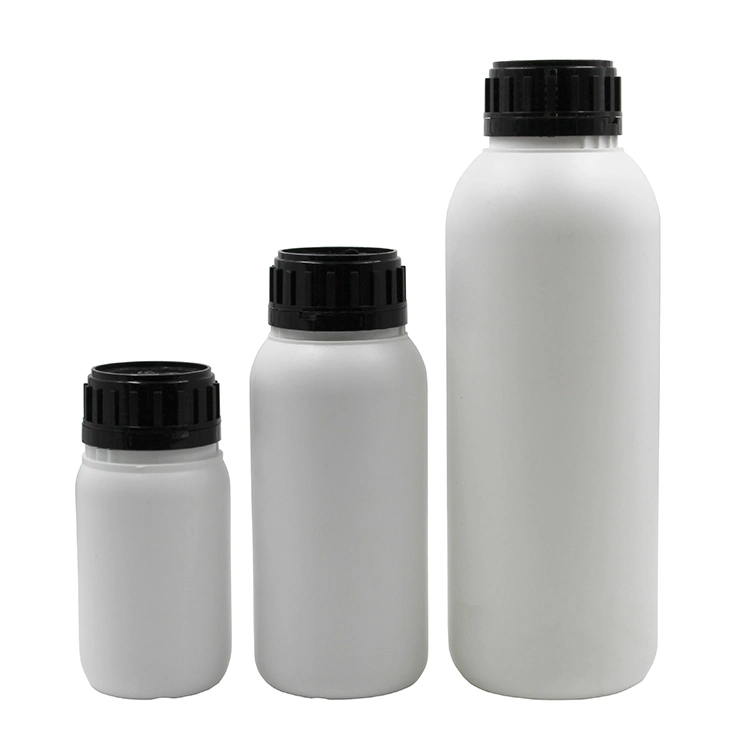 250ml 500ml 1000ml HDPE Runde leere Kunststoff-Pestizid-Flasche für die Landwirtschaft