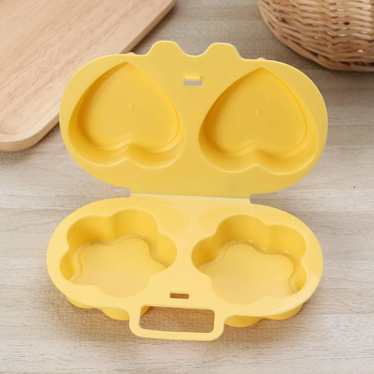 Microwave Poach Egg Poacher Cooking Cooker Plastic Kitchen Gadget Cute Tool