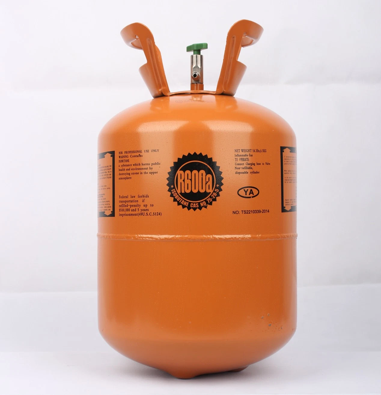 6kg Disposable Cylinder Isobutahne R600A Refrigerant