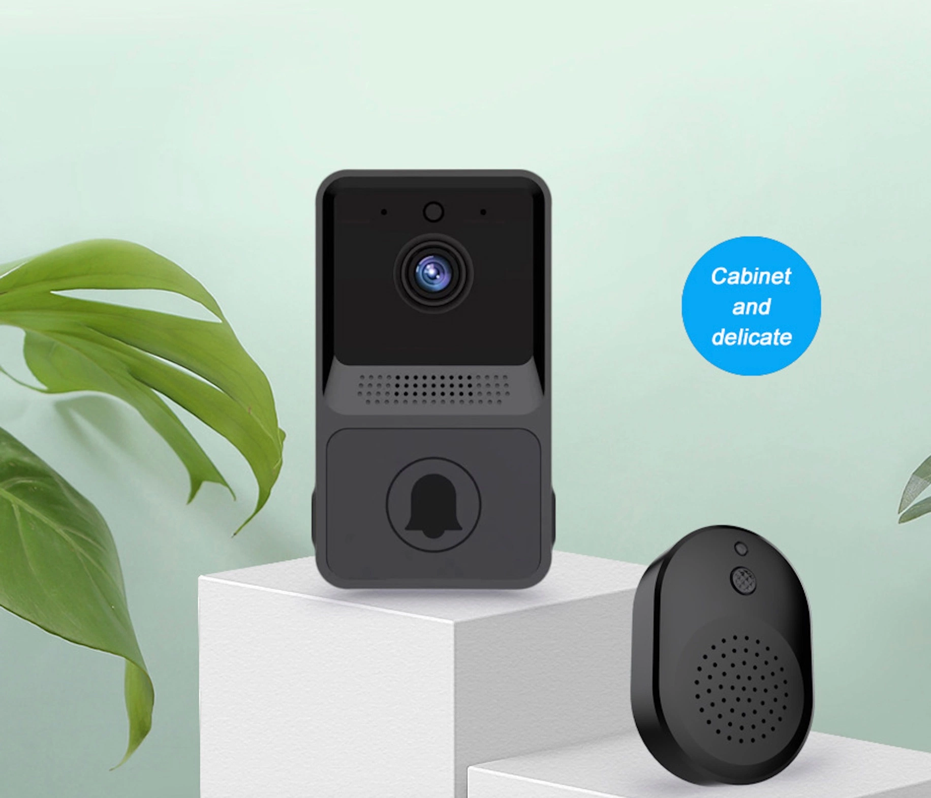 Smartphone Appartements surveillance à distance Wi-Fi Intercom couleur Smart Video sonnette