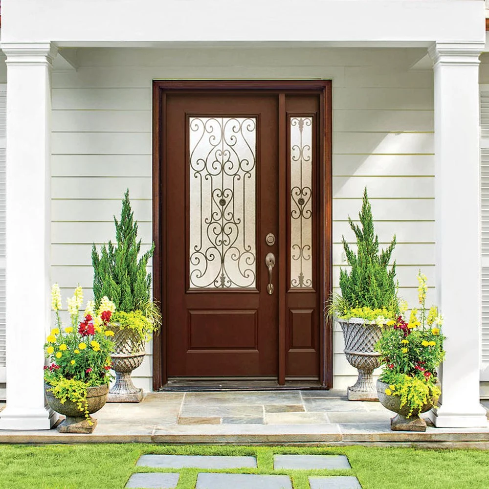 Exterior Wood Door Design Double Fiberglass Door