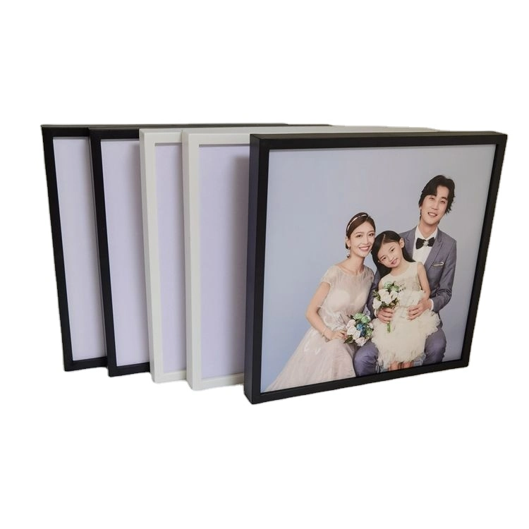 8X8 Inch Durable Restickable Wall Mounted and Re-Usable Memorial ABS Plastic Photo Frame