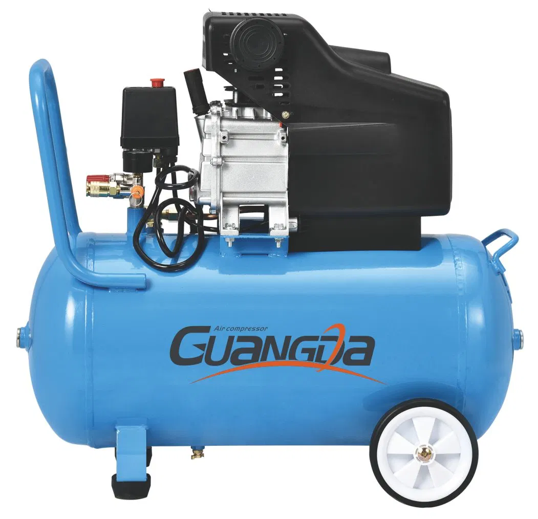 Fábrica Hot-Selling Ouye Guangda aprobado CE impulsado por el pistón 1.5HP directa 2HP 50L COMPRESOR DE AIRE