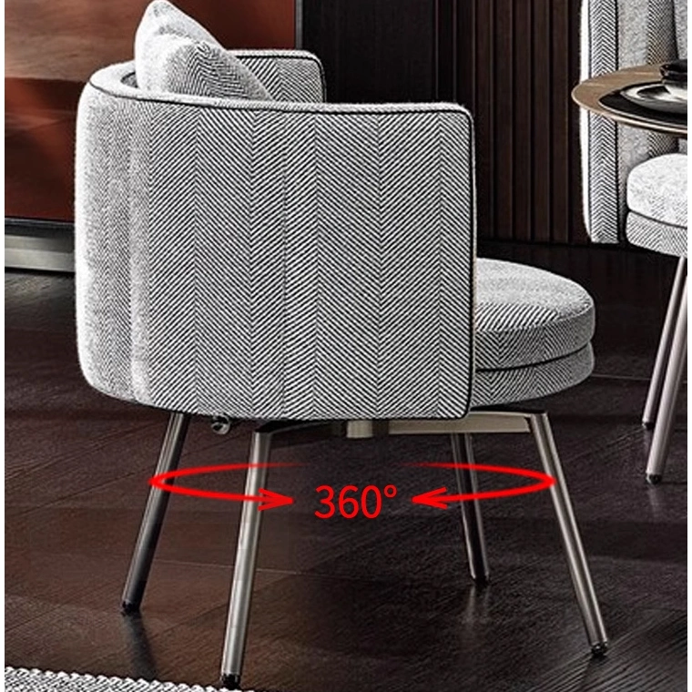 Modern Dining Rotate Chair for Dining Room Seat Low Back Dining Chairs