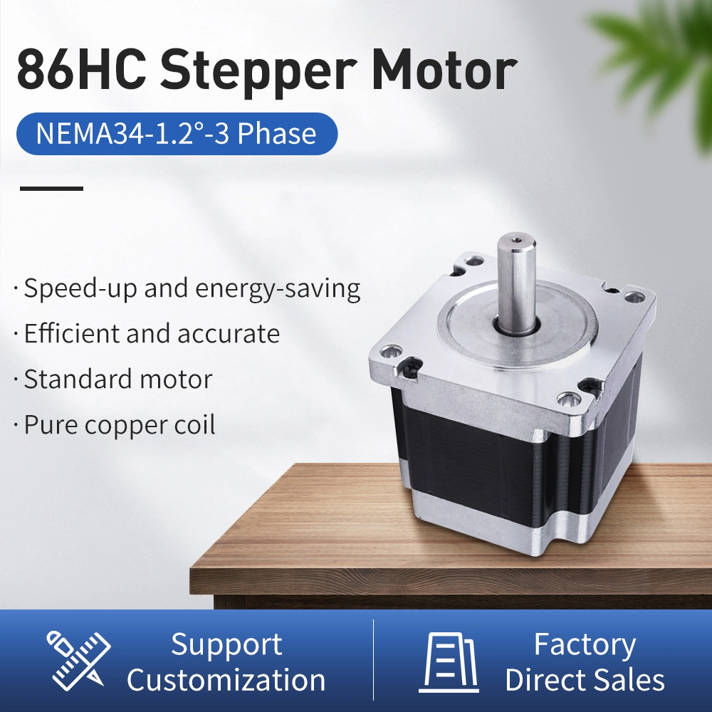 Lunyee 86hc 6 Wires NEMA 34 Stepper Motor 1.75A-5.8A Motor