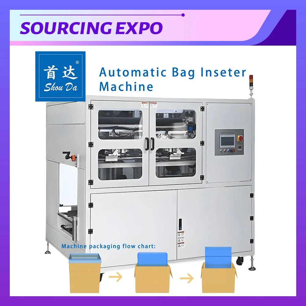 Automatic Bag Inserting Box Shrink Packaging Machine for Food Beverage etc. Production Line