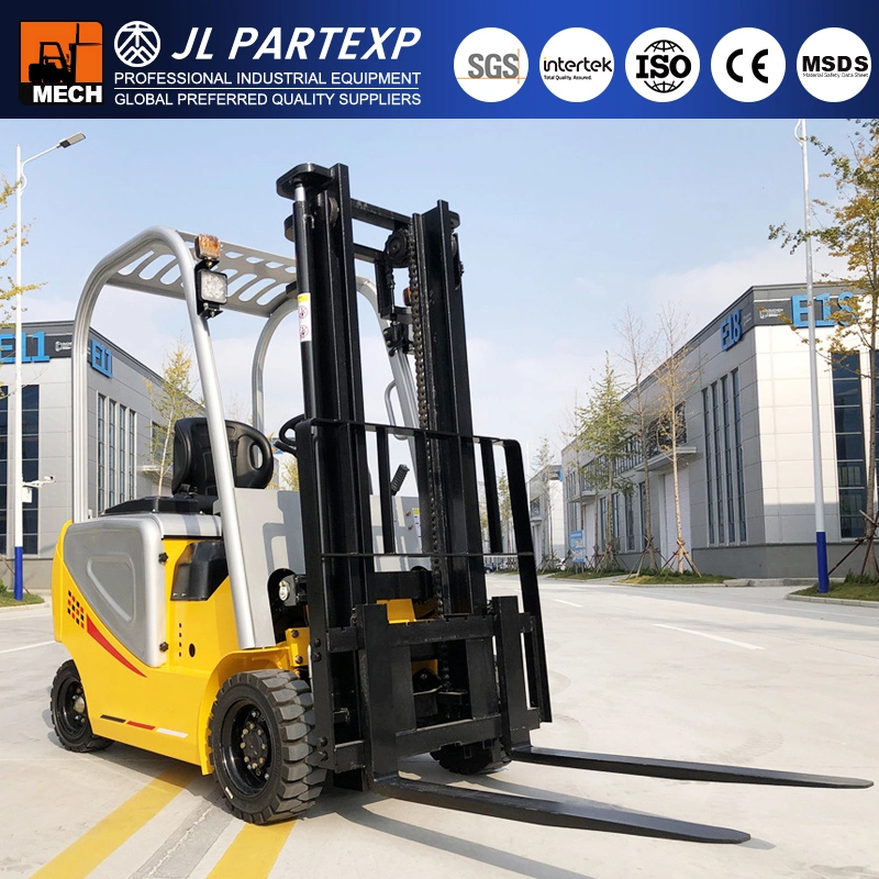 Batería Mini Forklift estrecho 1,6 Ton 3 rueda de litio plomo-ácido Batería de potencia Forklift con radio de giro pequeño