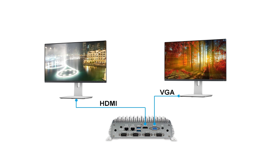 Mini PC J1900 J4205 mSATA 5com VGA Portátil Pchd Display LAN 8USB DDR3 E3845 SATA GPIO Mini PC Industrial