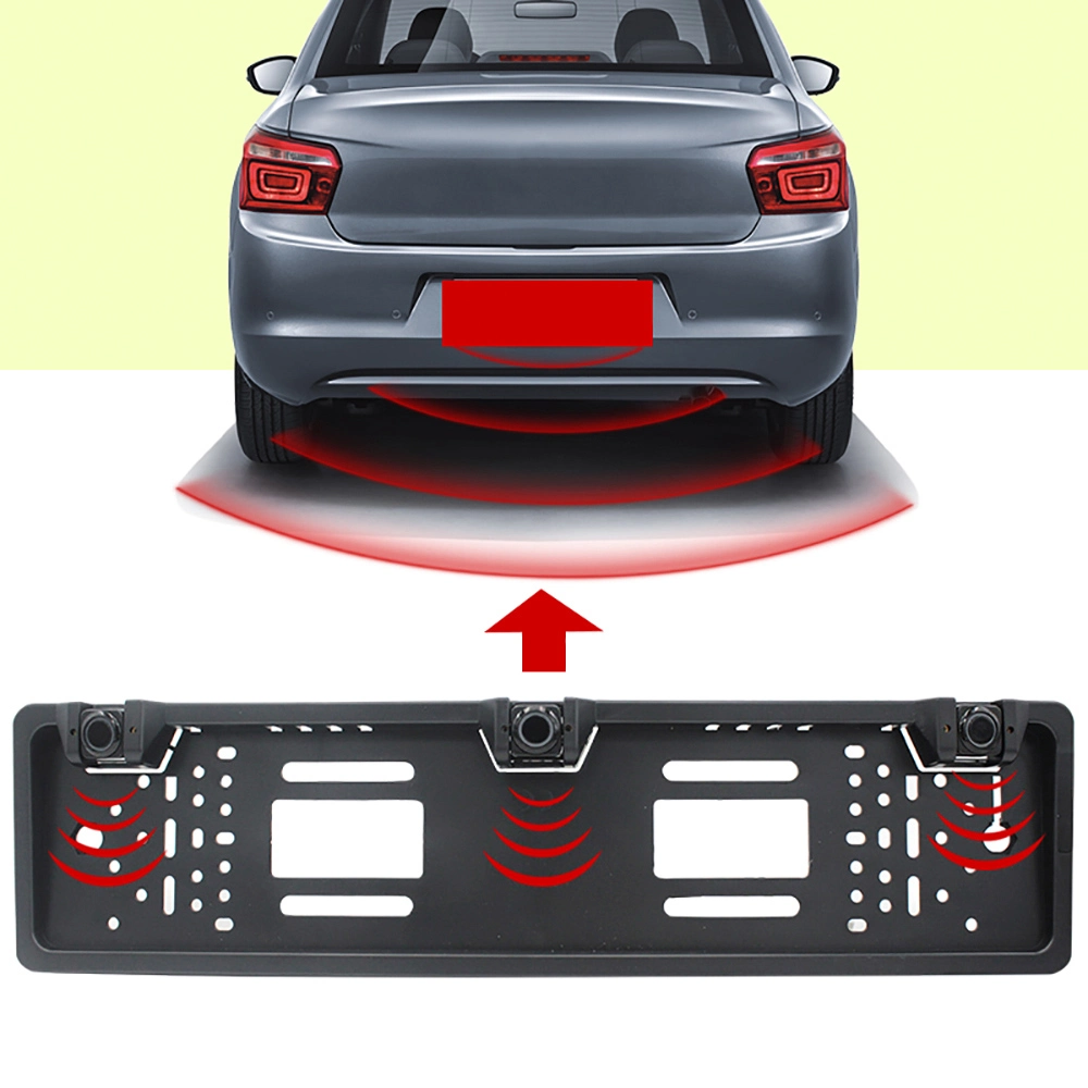 Rückfahrkamera mit Nummernschild und Parksensor für Europa