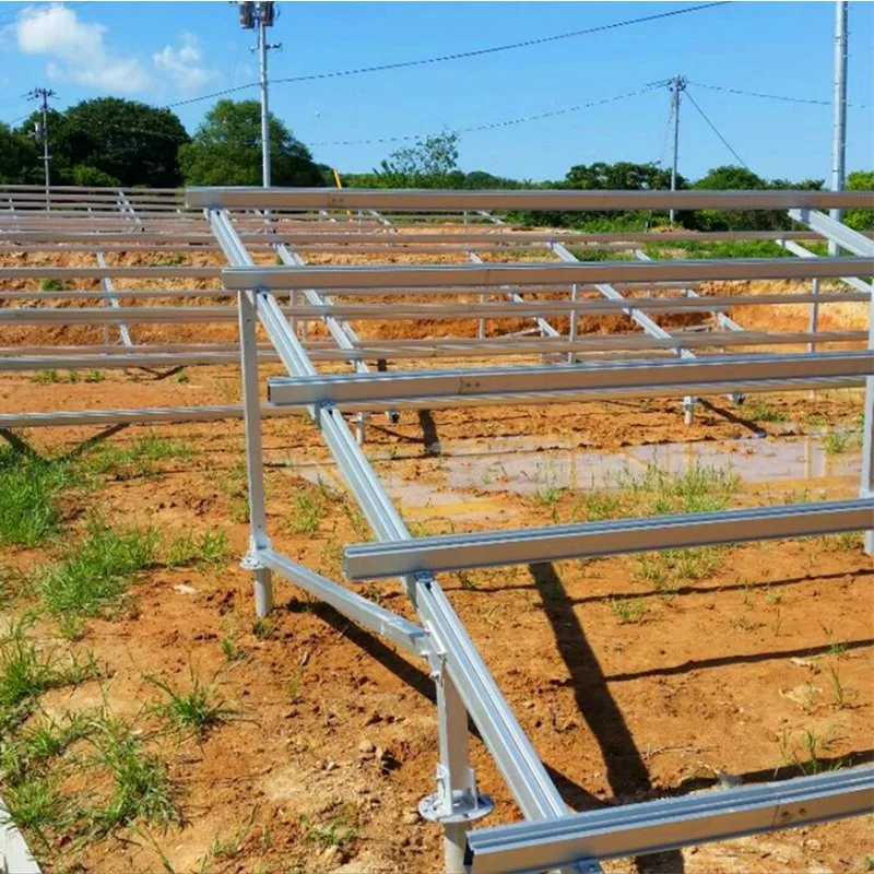 1MW Aluminum Ground Solar Mounting Structure Brackets System Photovoltaic Agriculture Racking System