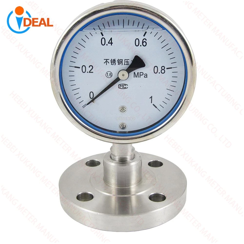 Stainless Steel High Precision Diaphragmseal Glycerin Filled Pressure Gauge