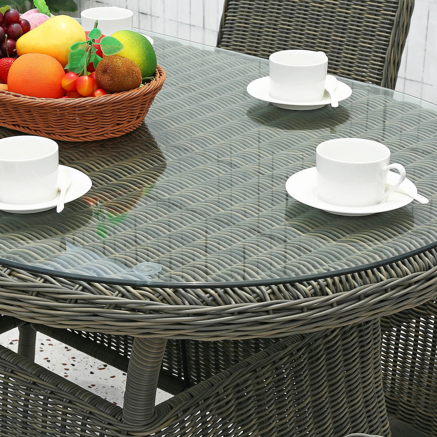 Moderne Möbel Freizeit Patio Teak Holz Aluminium Textil Seil Im Freien Möbel