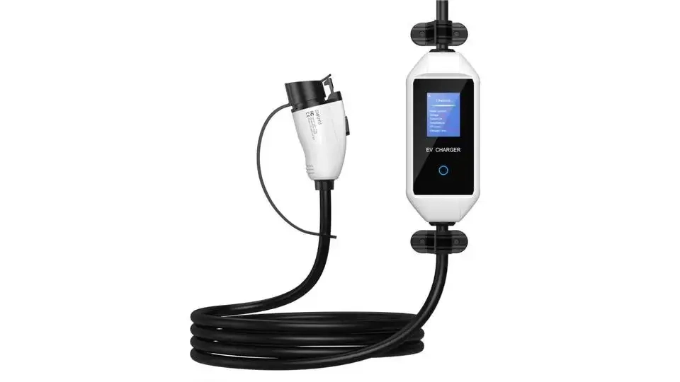 7'' LCD Screen APP Control Electric Vehicle Charging Pile AC 22 Kw EV Car Charger