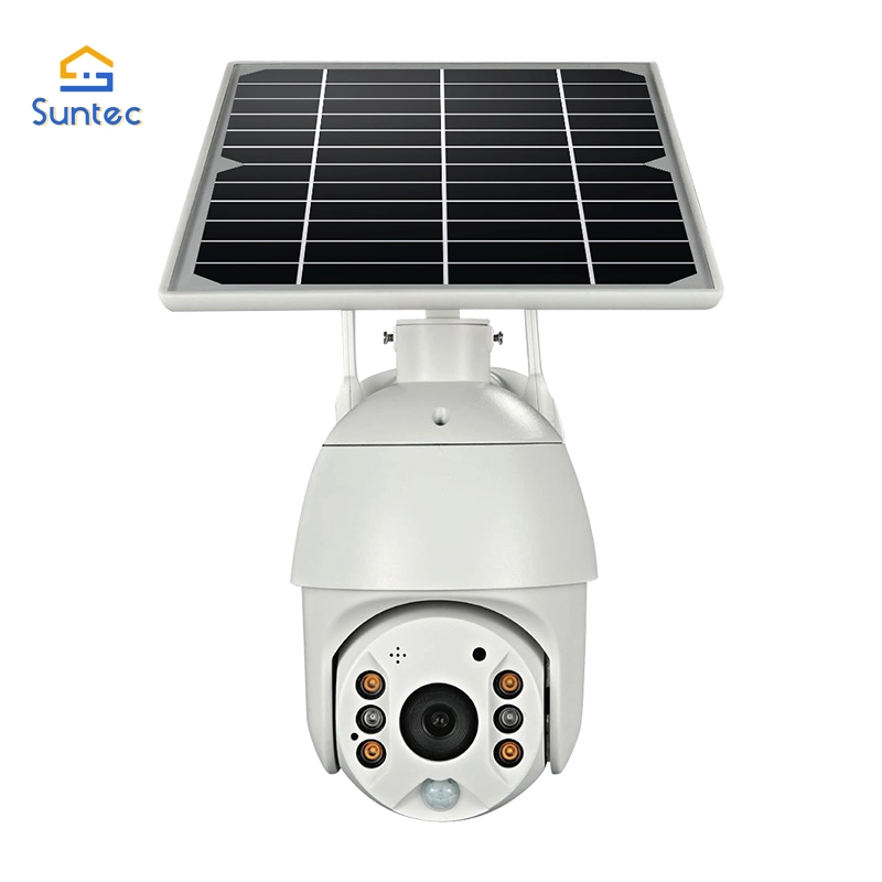 WiFi/4G Outdoor 2MP Solar 8W Powered PTZ WiFi IP Security CCTV Camera Long Standby